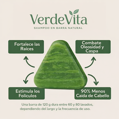 VerdeVita Shampoo en barra Natural