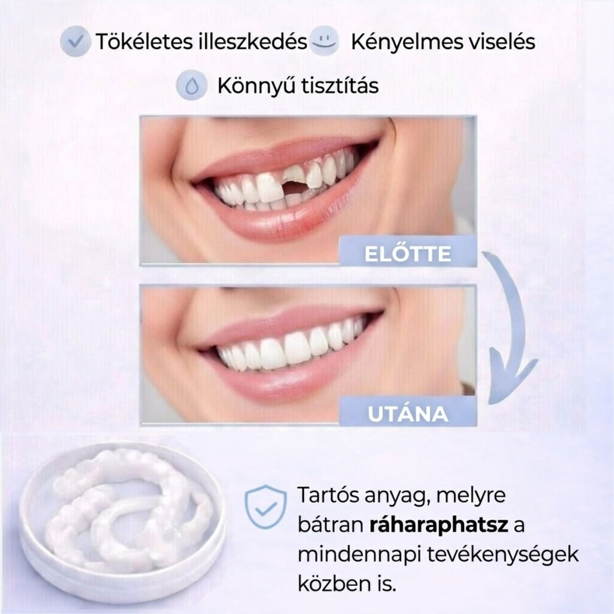 VittaLab™ Smile Cover – Tökéletes Mosoly Foghéj – Azonnali Hatás